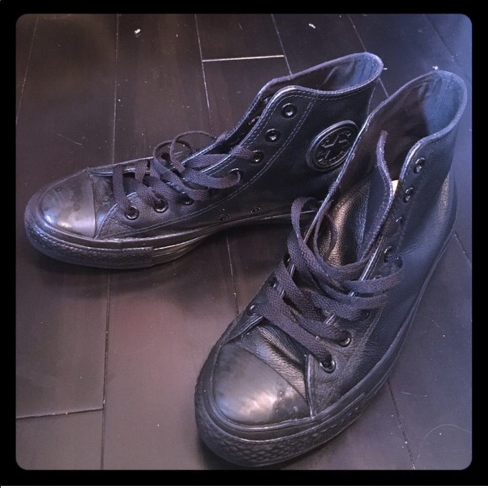 Leather Hightop Converse